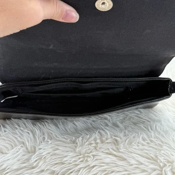 Ruby London Black Shoulder‎ Bag Lace Up 90's Y2K Style Purse Trendy - Picture 7 of 9